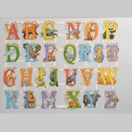 Mamelok glossy pictures - Alphabet Scrap Sheet